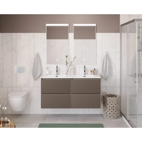 Тумба под раковину 120 BelBagno Uno UNO-1200-4C-SO-СO бежевый матовый, без раковины