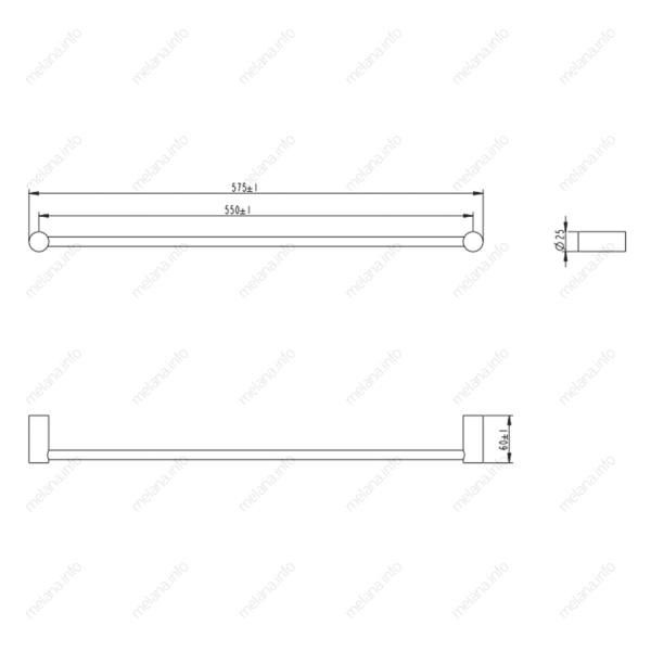 Держатель для полотенца Melana  MLN-865001