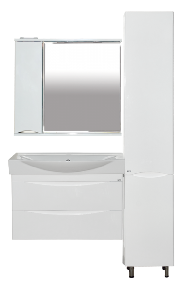 Зеркало-шкаф (83х74) Misty Элвис 85 левый П-Элв-01085-011Л