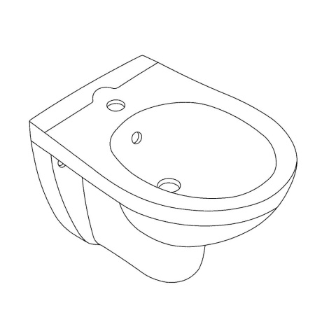 Биде подвесной Grohe Bau Ceramic 39433 000 (39433000)