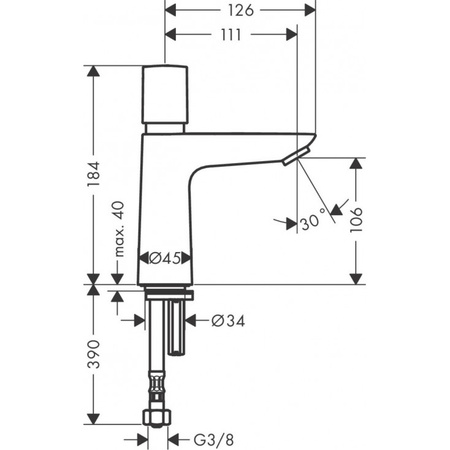 Кран для холодной воды Hansgrohe Talis E 71719000, хром