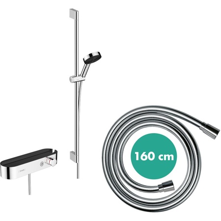 Термостат для душа с душевым гарнитуром hansgrohe ShowerTablet Select 400 Pulsify S 24270000 хром