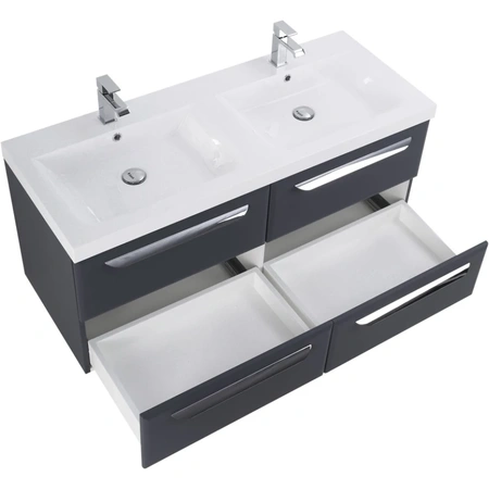 Тумба под раковину Cezares ECO-1200-4C-SO-2-GR-P Grafito без ручек