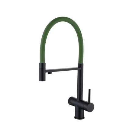 Смеситель для кухни EMAR ЕС - 7024GRN Black