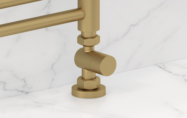 Вентиль Сунержа прямой под шестигранник (G 1/2" НР х G 3/4" НГ) 032-1405-1234 золотой матовый