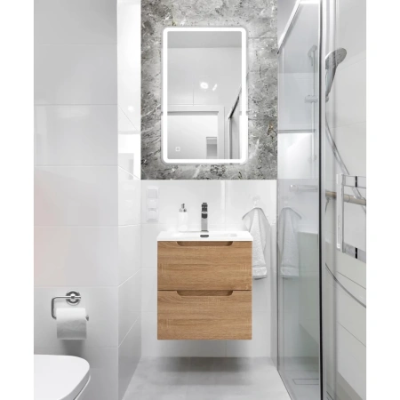 Тумба под раковину BelBagno Etna ETNA-500-2C-SO-WO Rovere Bianco