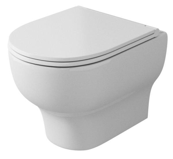 Унитаз подвесной безободковый OWL Tid Cirkel-H  с сиденьем DP микролифт OWLT190701