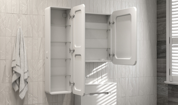 Зеркальный шкаф Jorno Modul 60 Mol.03.60/P/W/JR