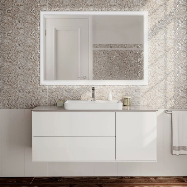 Раковина полувстраиваемая (55х40) Kerama Marazzi Plaza PLR.wbi.55.1