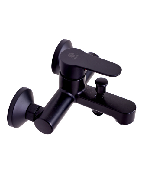 Смеситель для ванны однорычажный полимерный OneLife P07-100b черный
