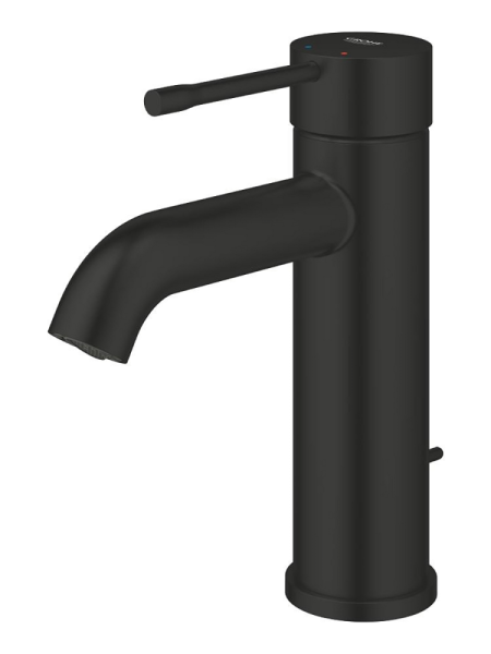Смеситель для раковины однорычажный Grohe Essence New 23589 2431 (235892431) черный матовый