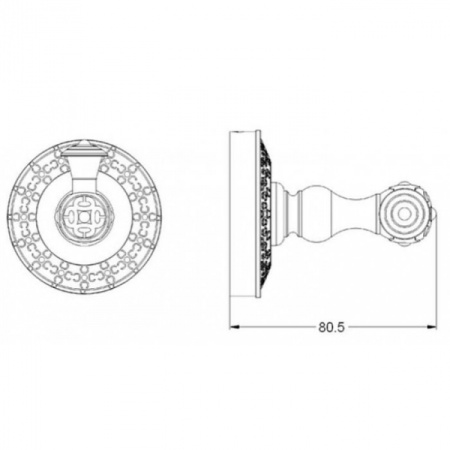 Крючок одинарный Zorg AZR 01 SL
