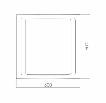 Зеркало (60х60) Silver Mirrors  Орион ФР-00000705