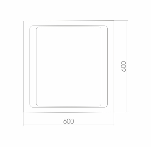 Зеркало (60х60) Silver Mirrors  Орион ФР-00000705