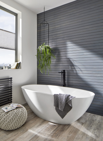 Смеситель для ванны напольный Hansgrohe Metropol 32532670 черный матовый