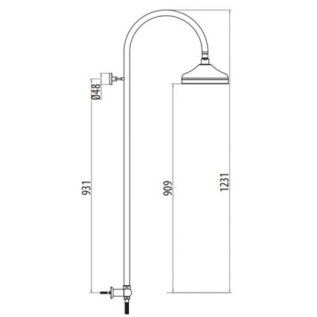 Душевая стойка Gattoni PD 4290/PDV0br