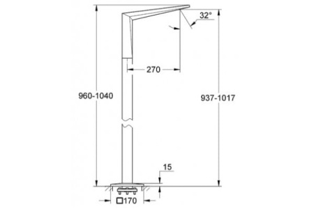 Излив для ванны Grohe Allure Brilliant 13301 000 (13301000)