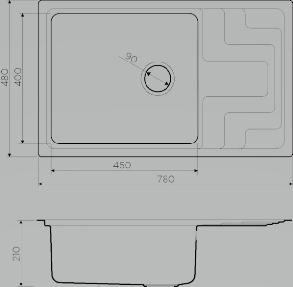 Мойка для кухни Omoikiri Mizu 78-LB-IN 4973729