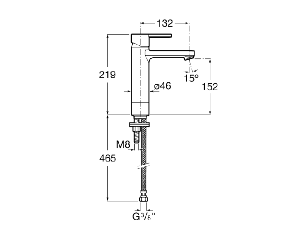 Смеситель для раковины Roca Naia 5A3D96C00