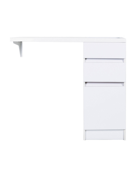 Тумба напольная с правой раковиной 100 см под стиральную машину Orange Sistema ST-40TUW+RAR белый