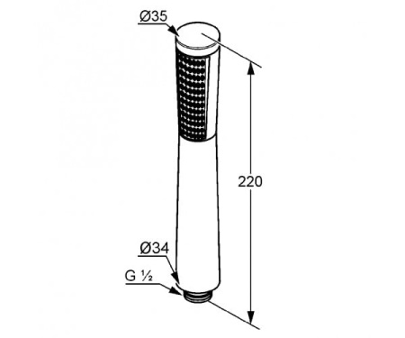 Ручная лейка Kludi A-QA 3910005-00