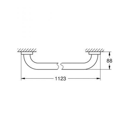 Ручка для ванной Grohe Essentials New 40796001