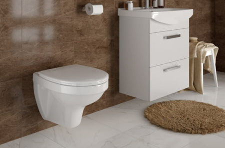 Комплект унитаза с инсталляцией Cersanit Delfi S-SET-DEL/Black/TPL/Cg-w с сиденьем микролифт и клавишей смыва хром