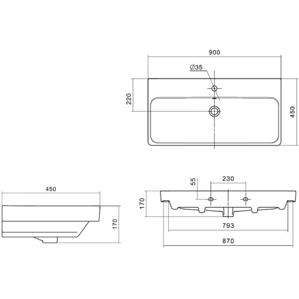 Тумба с раковиной Aquaton Оливия 90 1A2544K0OLVG0