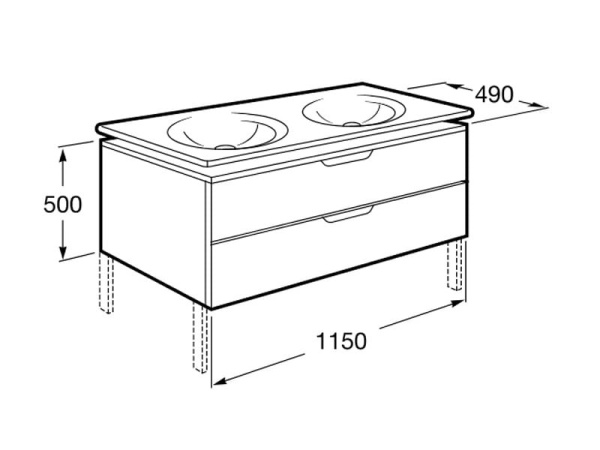 Модуль под раковину Roca 856148601