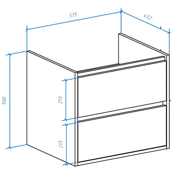 Тумба под раковину Bellezza Лоренцо 60 4639109270470