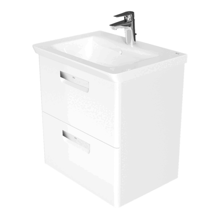 Тумба под раковину Roca The Gap 70 белый глянец ZRU9302878