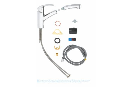 Смеситель для кухни с выдвижным изливом Grohe Eurosmart 30305 001 (30305001) хром