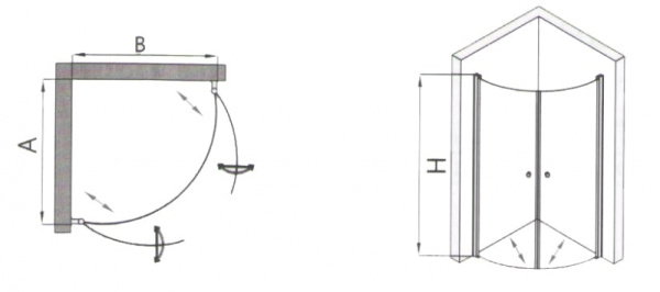 Душевой уголок RGW LE-53 06125399-11