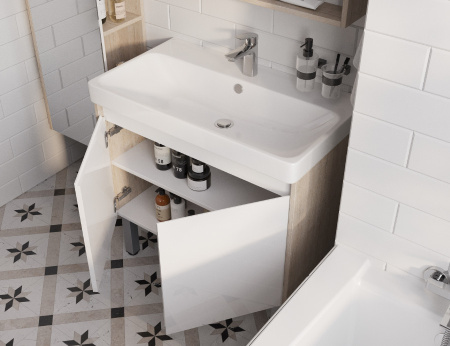 Тумба под раковину Aquaton Сканди Doors 80 1A282901SDB20