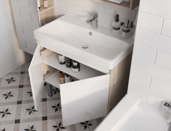 Тумбас раковиной Aquaton Сканди Doors 80 1A2829K0SDB20