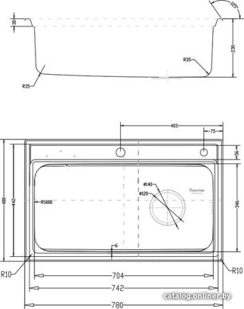 Кухонная мойка KAISER KSM нержавеющая сталь (KSM-7848)