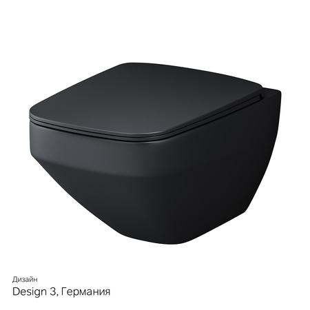 Подвесной унитаз безободковый с сиденьем микролифт Am.Pm Inspire V2.0 C50A1700MBSC