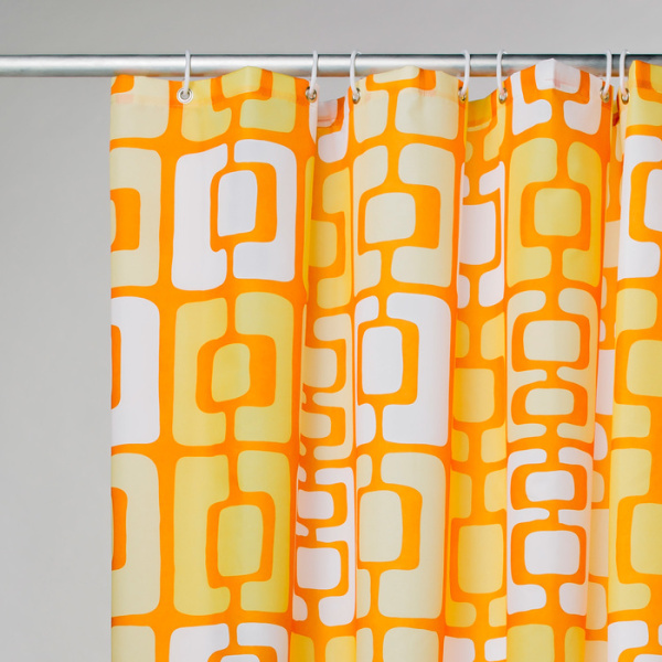 Штора для ванной комнаты IDDIS Basic 280P24RI11, оранжевый