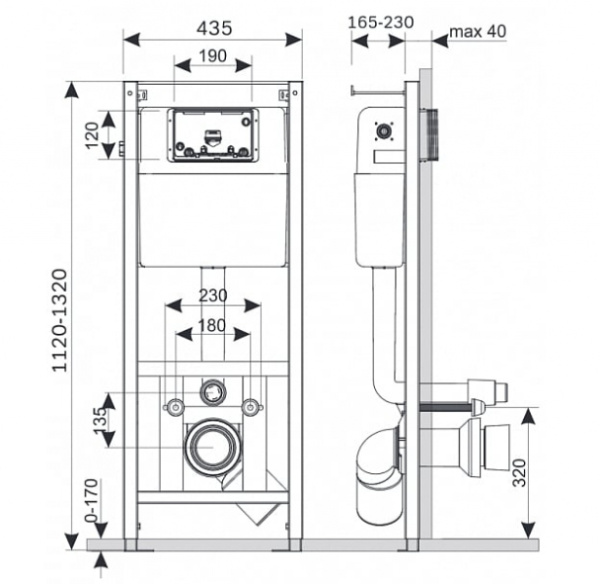 Комплект AM.PM Spirit инсталляция+кнопка белая+унитаз+крышка I012702/I014101/C701738SC