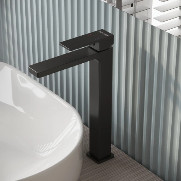 Смеситель для раковины высокий Grossman Style 520.K35.05.210 черный матовый Смеситель для раковины высокий Grossman Style 520.K35.05.210 черный матовый