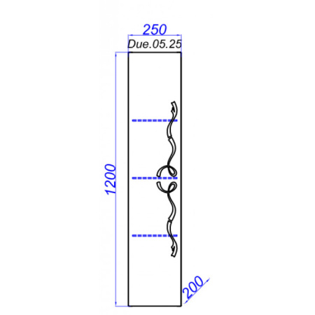 Пенал Clarberg Due amanti 25 DUE0525W