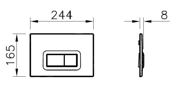 Подвесной унитаз с инсталляцией, сиденьем и клавишой смыва Vitra Arkitekt 9005B003-7210