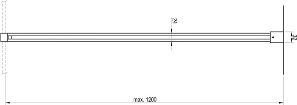Кронштейн для душевого ограждения Ravak Walk-In GWD010003023