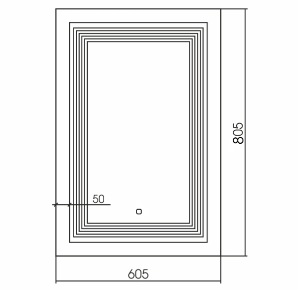 Зеркало (61х81) Silver Mirrors  Магнум ФР-00001364
