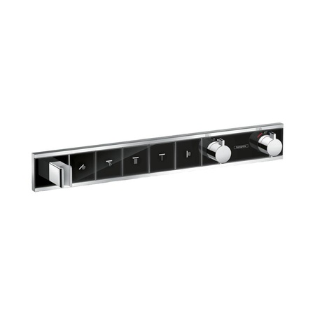 Термостат для душа на 5 потребителей Hansgrohe RainSelect 15358600 черный/хром