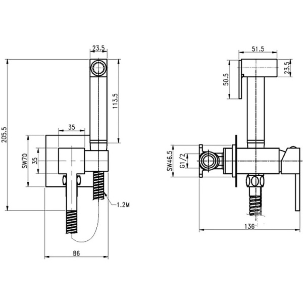 Гигиенический набор Cezares CZR-SET-DA2-ID3-FMM120-01 Гигиенический набор Cezares CZR-SET-DA2-ID3-FMM120-01