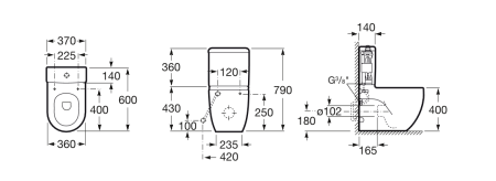 Унитаз напольный Roca Meridian  342248000