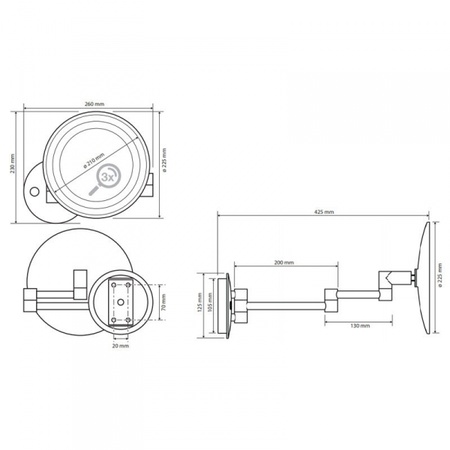 Косметическое зеркало Bemeta 116301802