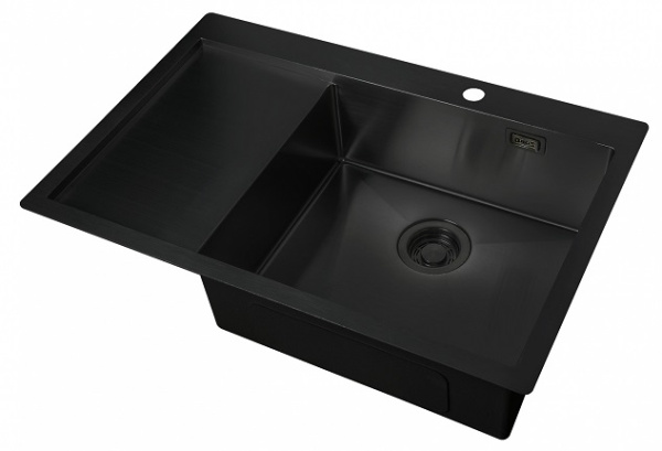 Кухонная мойка (чаша справа) Zorg ZL R 780510-R GRAFIT