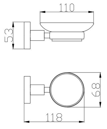 Мыльница стеклянная Rav Slezak Colorado COA0300